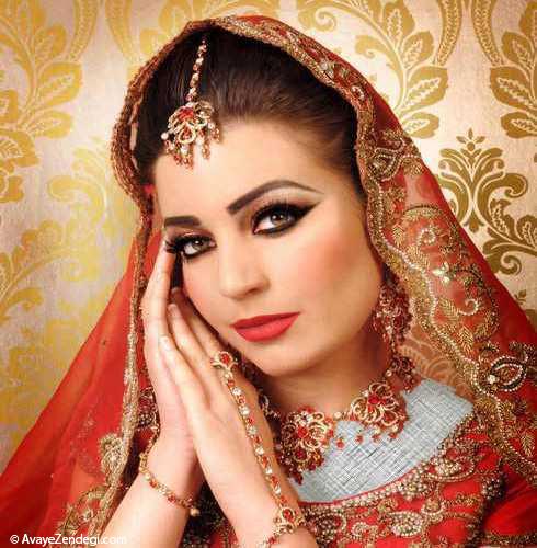  مدل های جدید میکاپ عروس هندی 