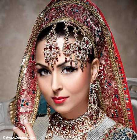  مدل های جدید میکاپ عروس هندی 