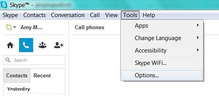  اموزش ایجاد کلید های میانبر در اسکایپ 