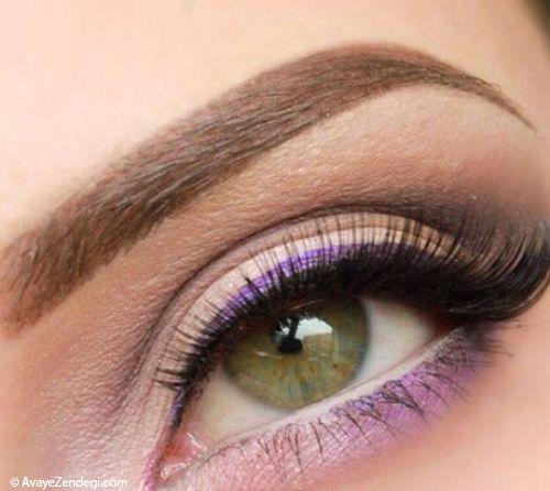 مدل آرایش چشم زنانه مجلسی با سایه چشم ترکیبی 