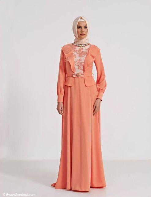 مدل های لباس مجلسی دخترانه با حجاب 2014