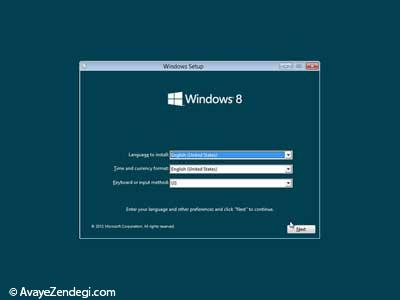 آموزش تصویری نصب ویندوز ۸