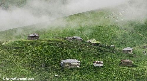 طبیعت جاده اسالم به خلخال در استان گیلان 