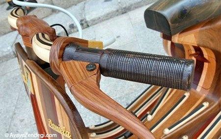  موتورسیکلت چوبی 