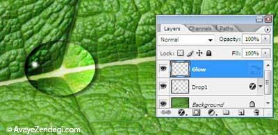 آموزش طراحی قطره آب در فتوشاپ