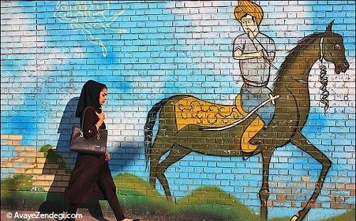 عکس نقاشی‌ های دیواری تبریز 