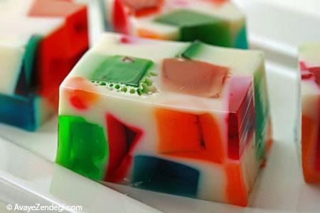 نمونه هایی از تزیین ژله (3) نمونه هایی از تزیین ژله (3)