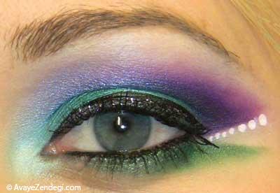  گالری تصاویر زیباترین آرایش چشم طاووسی 