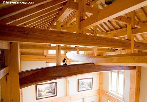معماری خانه های چوبی بدون میخ 