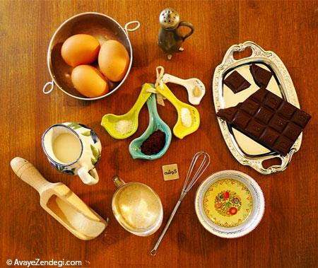 کیک راه‌ راه: بوی خوش شکلات و وانیل در خانه