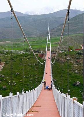 مرتفع ترین پل معلق خارومیانه در ایران
