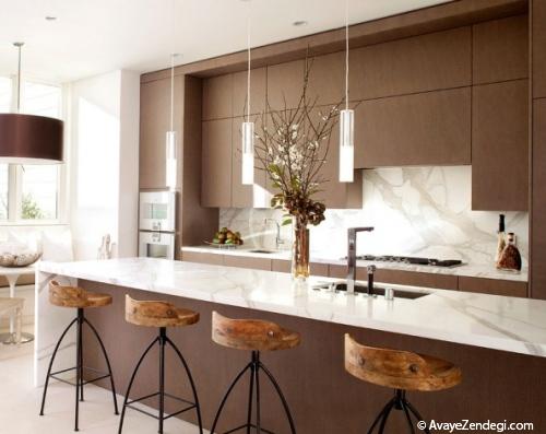 صندلی اپن زیبای آشپزخانه کامل کننده دکوراسیون منزل