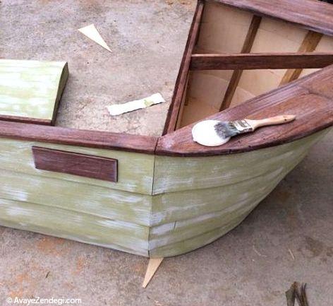  آموزش ساخت تختخواب کودک به شکل قایق 
