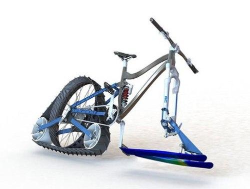 اختراع دوچرخه کوهستان برای حرکت بر روی برف
