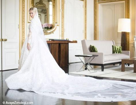 نیکی هیلتون و لباس عروس رویایی اش