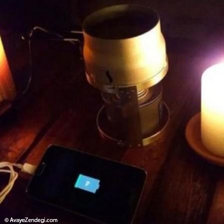 ساخت شارژر جدید و متفاوت با شمع برای تلفن همراه