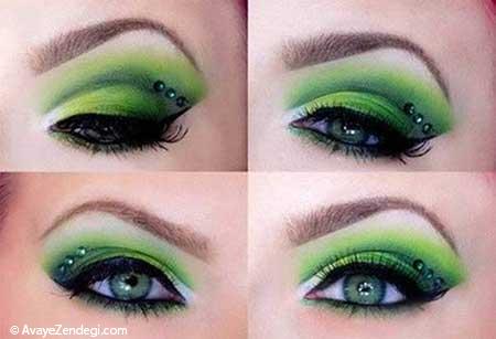 آرایش چشم به رنگ سبز