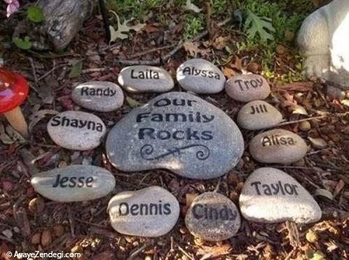 ایده هایی جالب برای دکوراسیون با استفاده از سنگ